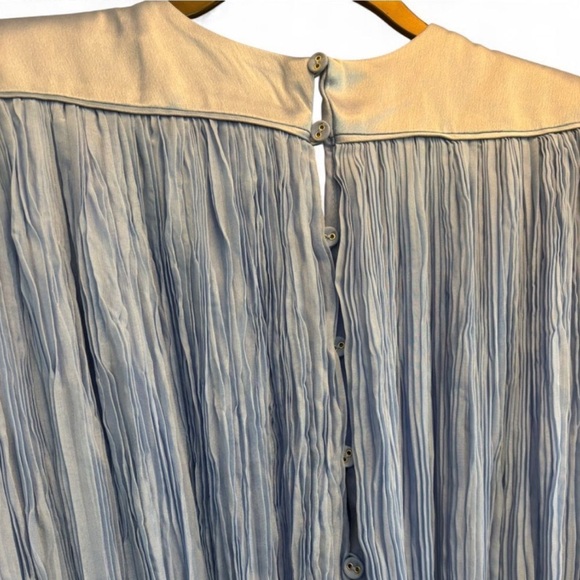 NWT Aje Midi Dress Pleated Blue 4 - Picture 8 of 12